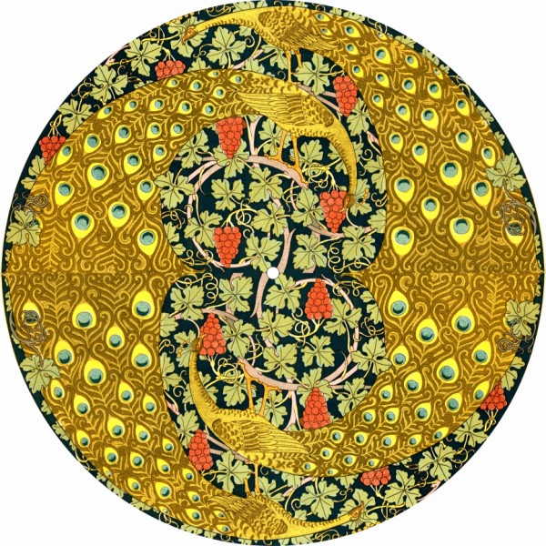 Slipmat Golden Peacocks